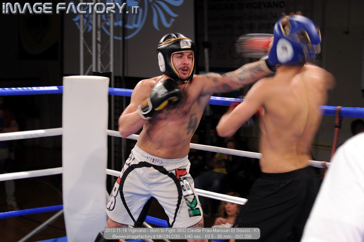 2013-11-16 Vigevano - Born to Fight 3932 Davide Frau-Marouan El Soussi - K1